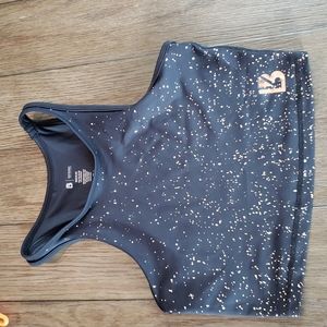 Buffbunny Aurora Crop Top in Black/Gold